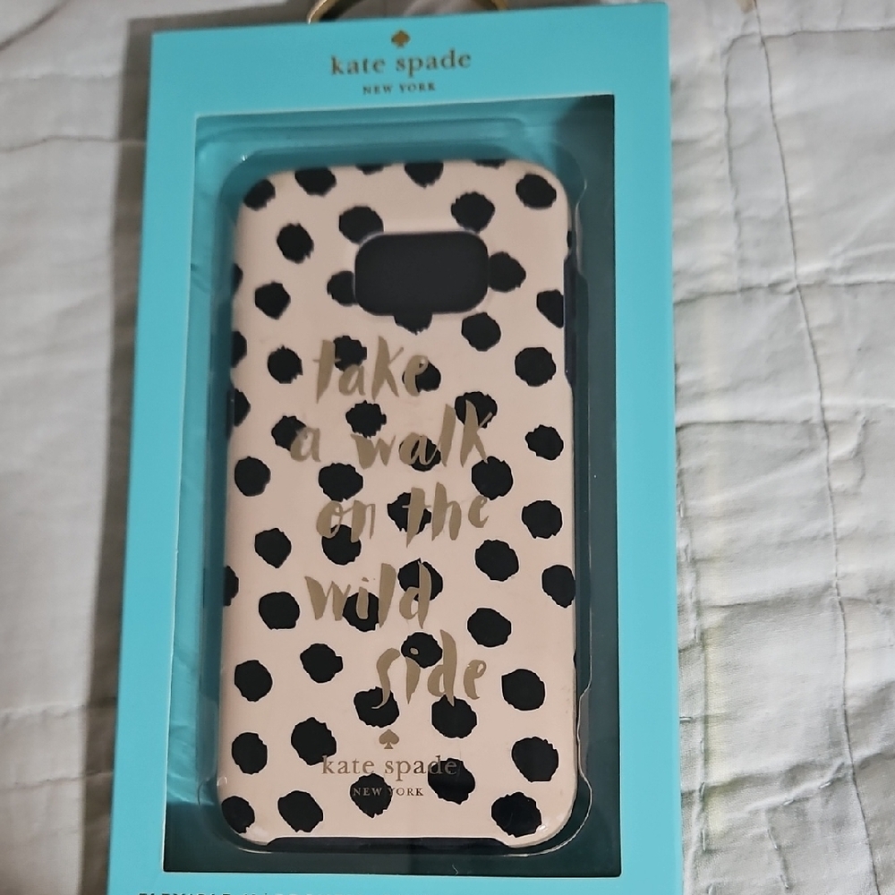 Kate Spade Cream and Black Polka Dot Phone Case - Picture 4 of 8